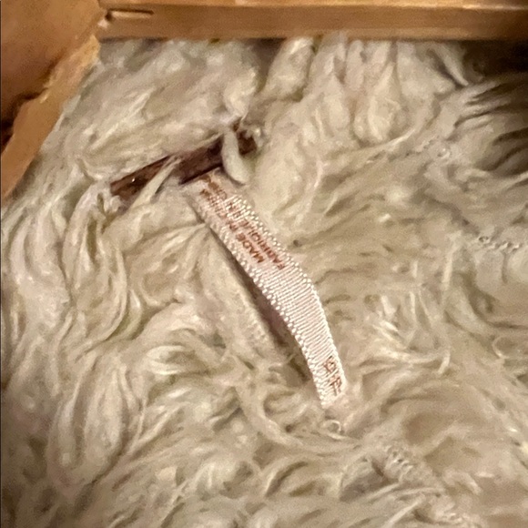 Free People - VINTAGE - Women's Denim Jacket with Faux Shearling Lining - Picture 2 of 14